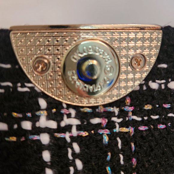 Brand new Just Fab Black Tweed Purse - Picture 4 of 4